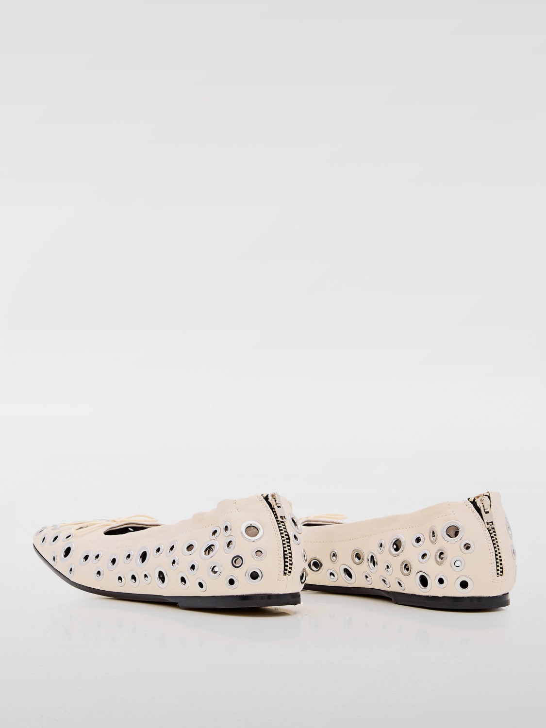 GOLDEN GOOSE MANOLETINAS: Manoletinas mujer Golden Goose, Blanco - Img 3