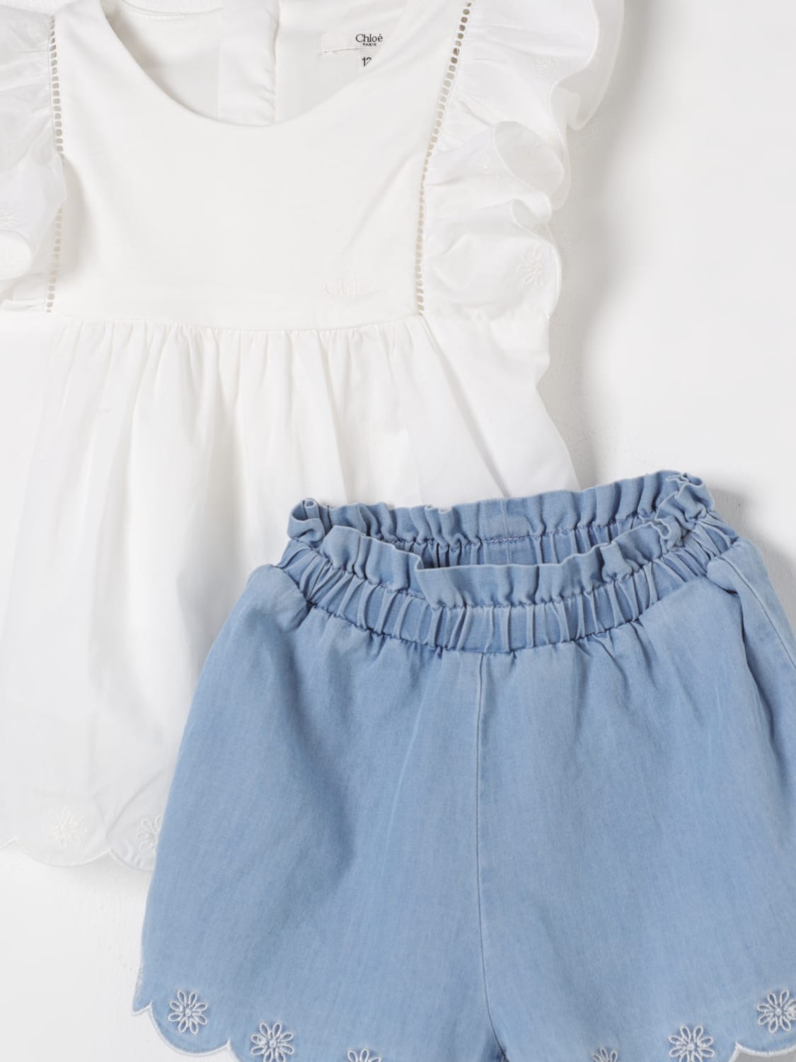 CHLOÉ JUMPSUIT: Romper kids ChloÉ, White - Img 3