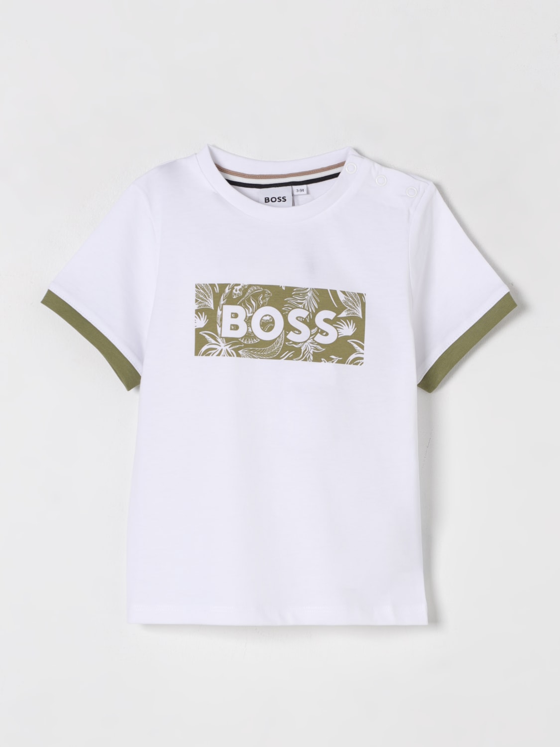 BOSS T-SHIRT: Polo enfant Boss, Blanc - Img 1