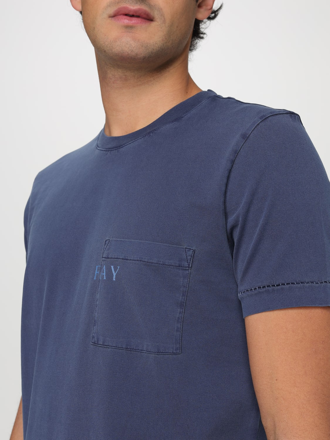 FAY Tシャツ: ポロシャツ メンズ Fay, ブルー - Img 3