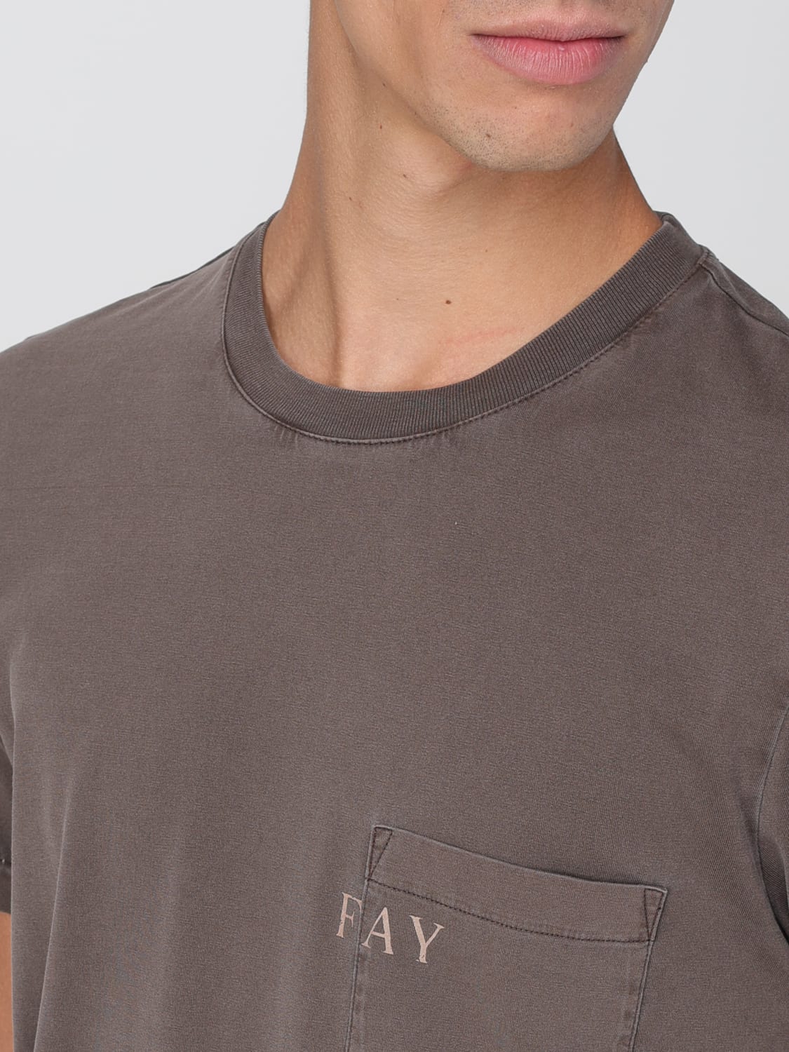 FAY T-SHIRT: Polo shirt men Fay, Brown - Img 3