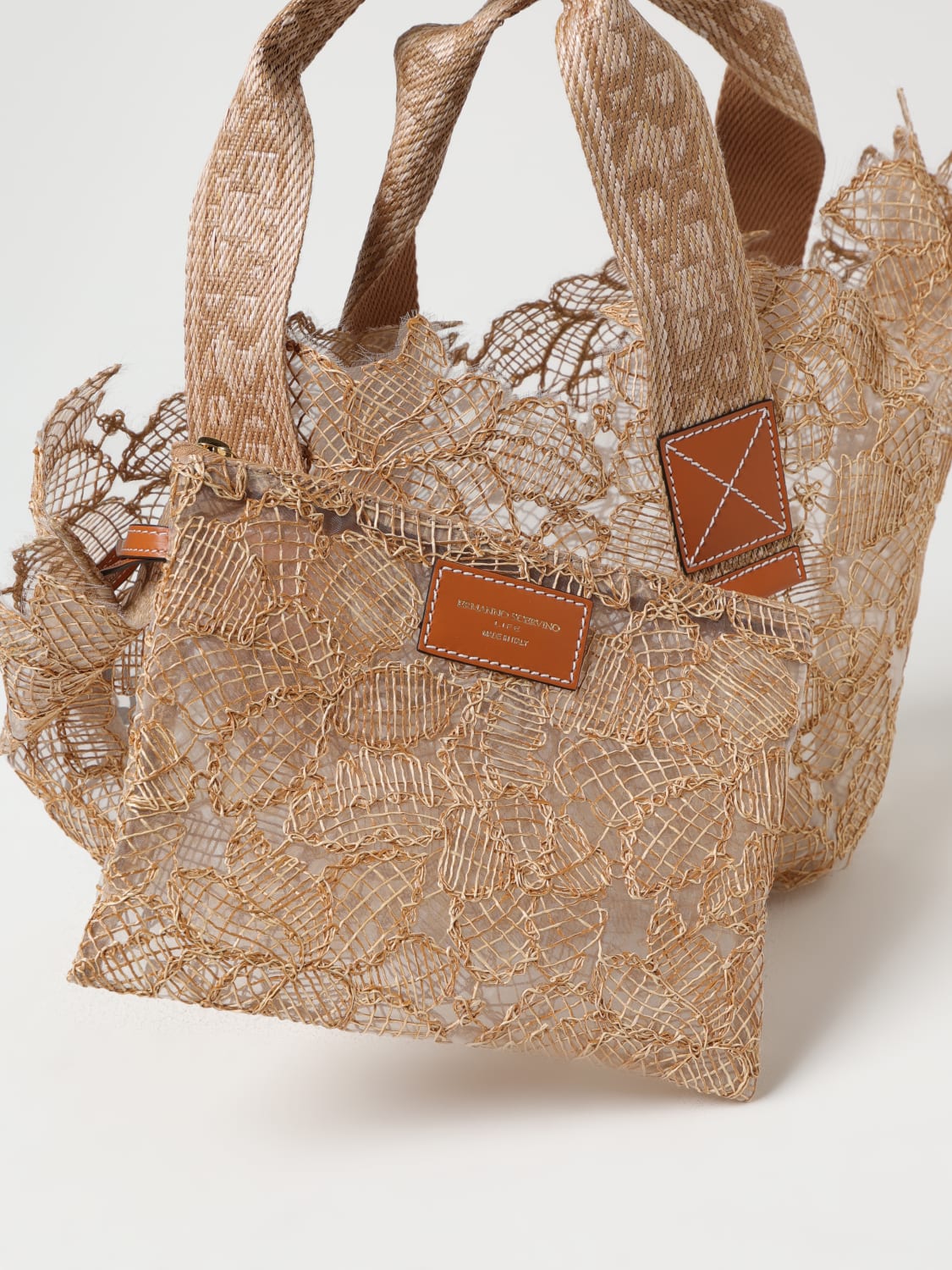 ERMANNO SCERVINO HANDBAG: Mini bag woman Ermanno Scervino, Natural - Img 4