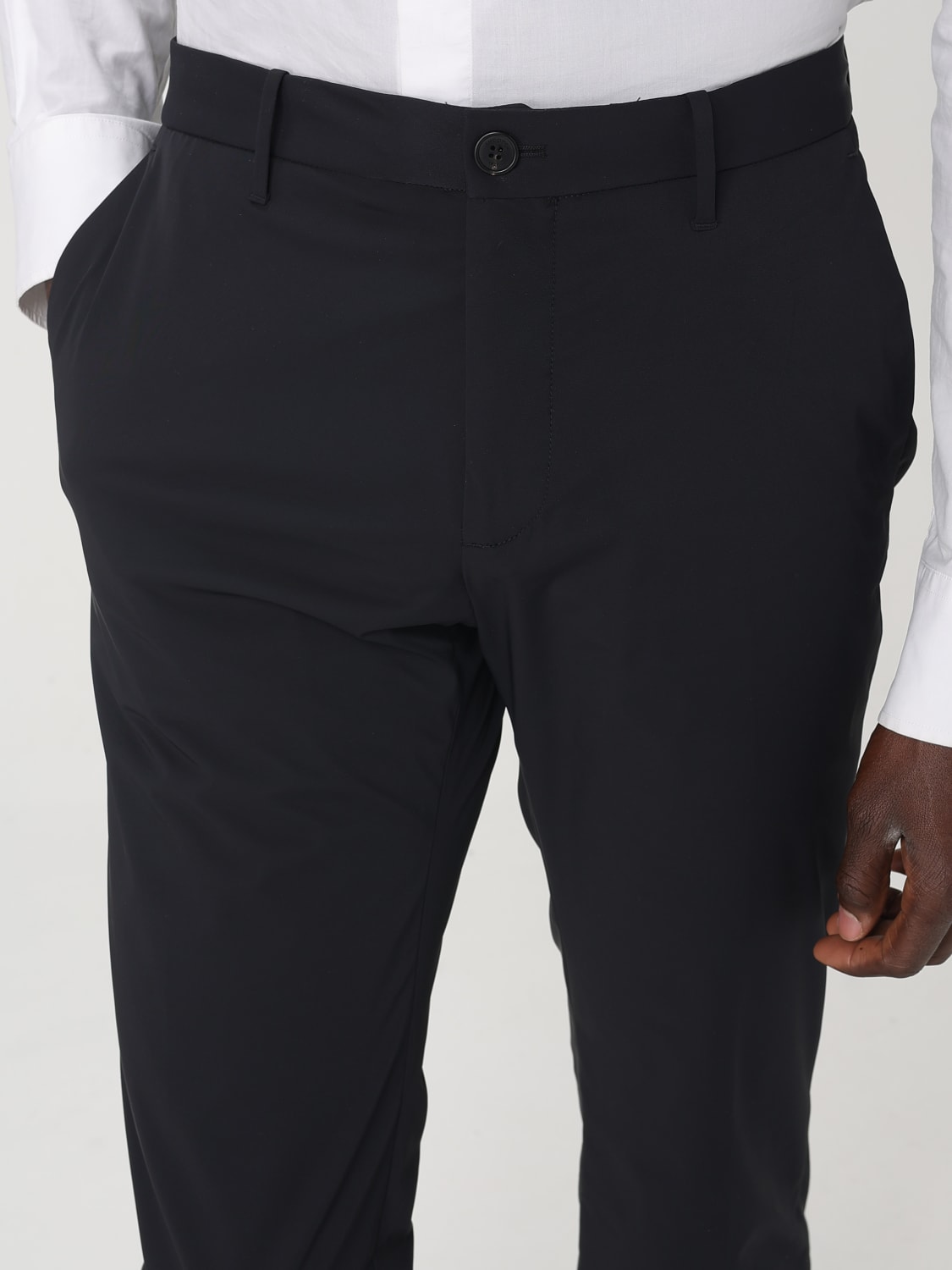 INCOTEX PANTALONI: Pantalone chino Incotex in misto cotone , Nero - Img 3