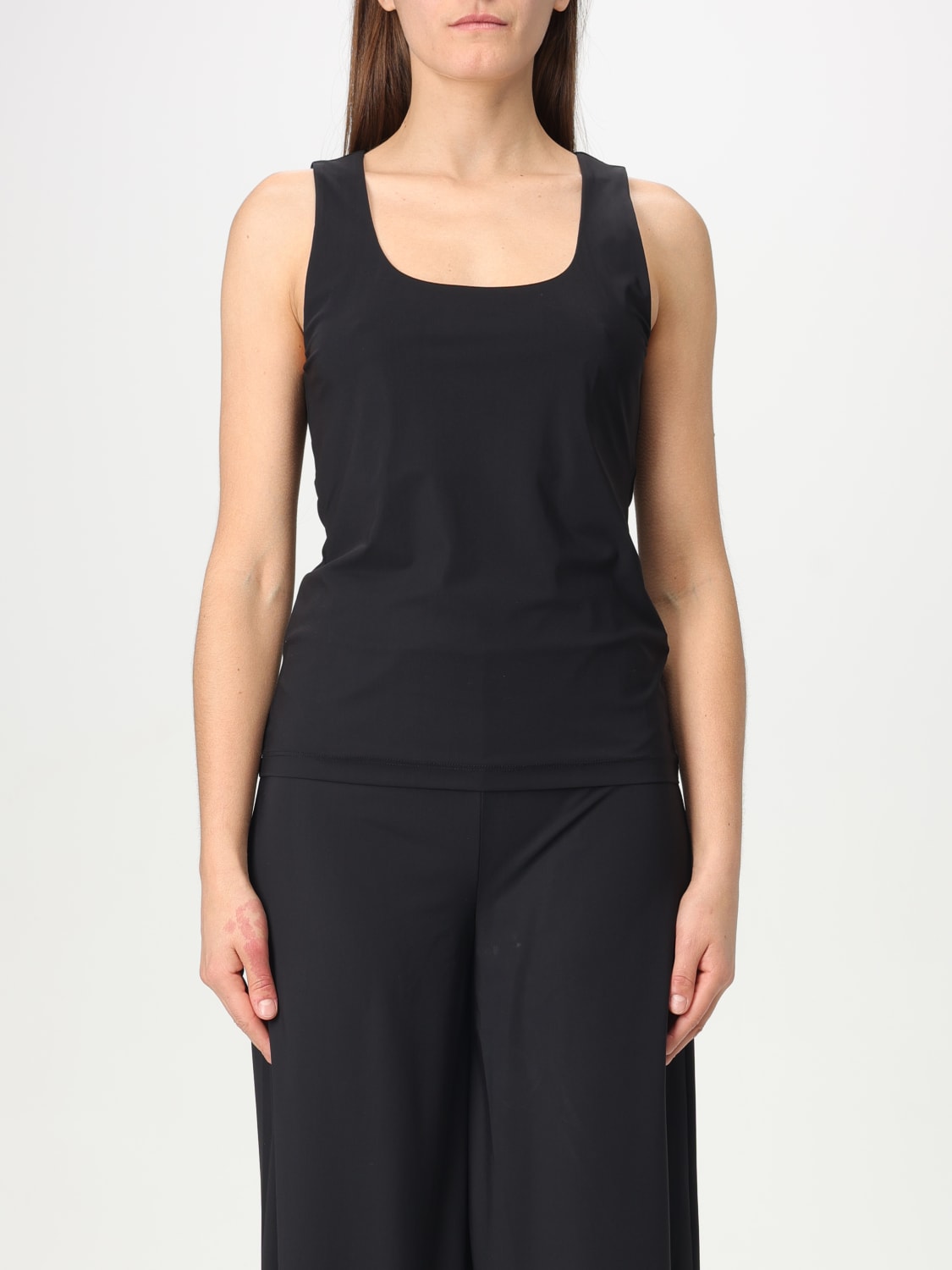 MALIPARMI TOP E BLUSE: Top basic in jersey Maliparmi, Nero - Img 1
