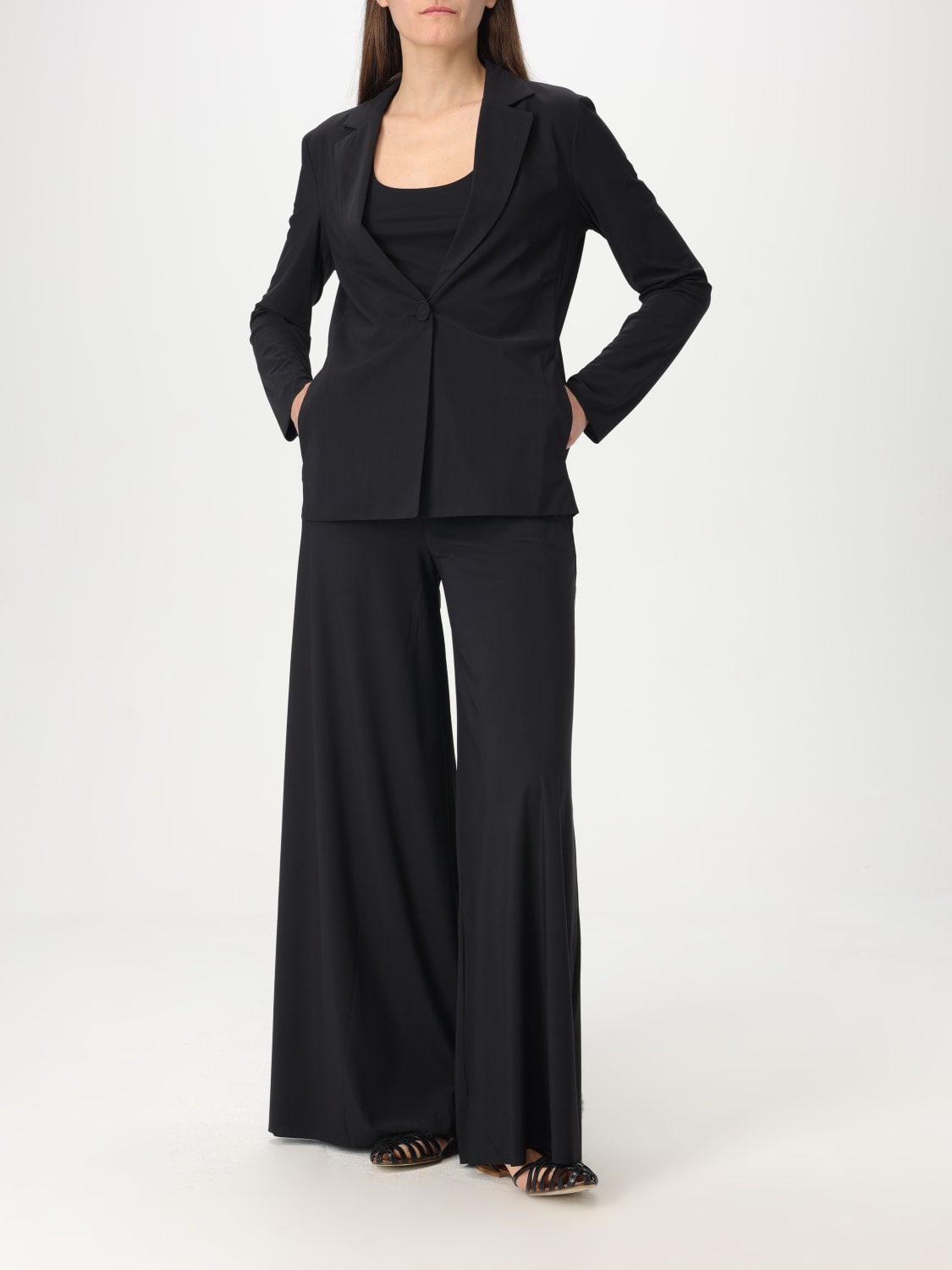 MALIPARMI TOP E BLUSE: Top basic in jersey Maliparmi, Nero - Img 2