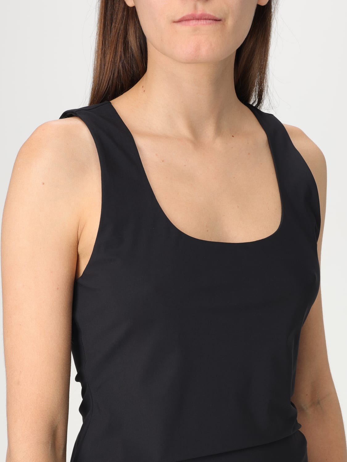 MALIPARMI TOP E BLUSE: Top basic in jersey Maliparmi, Nero - Img 4