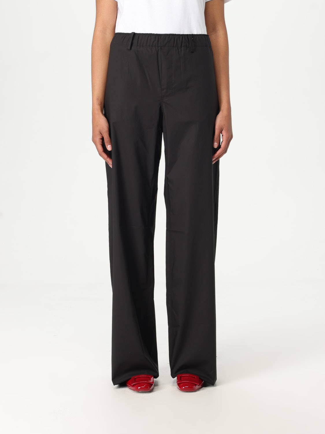 N° 21 Woman Pants Black B0410132 9000 N° 21: Pants woman - Black | N° 21 pants B0410132 online at