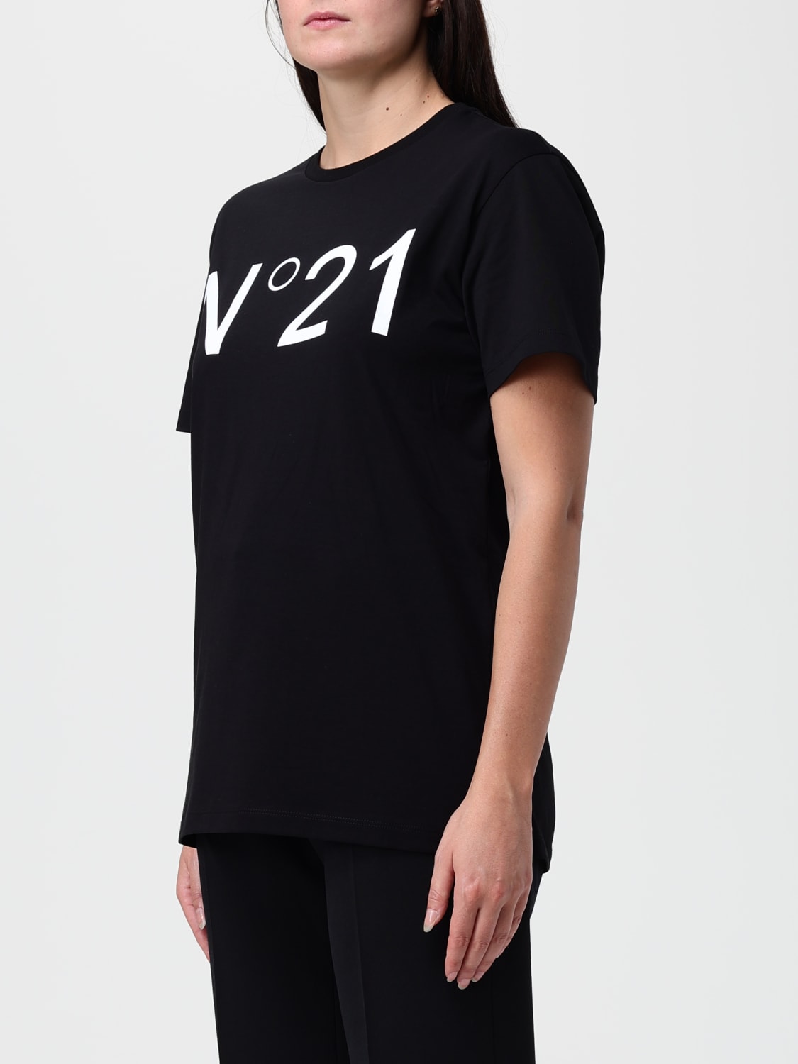 N° 21 T-SHIRT: Polo damen N° 21, Schwarz - Img 4