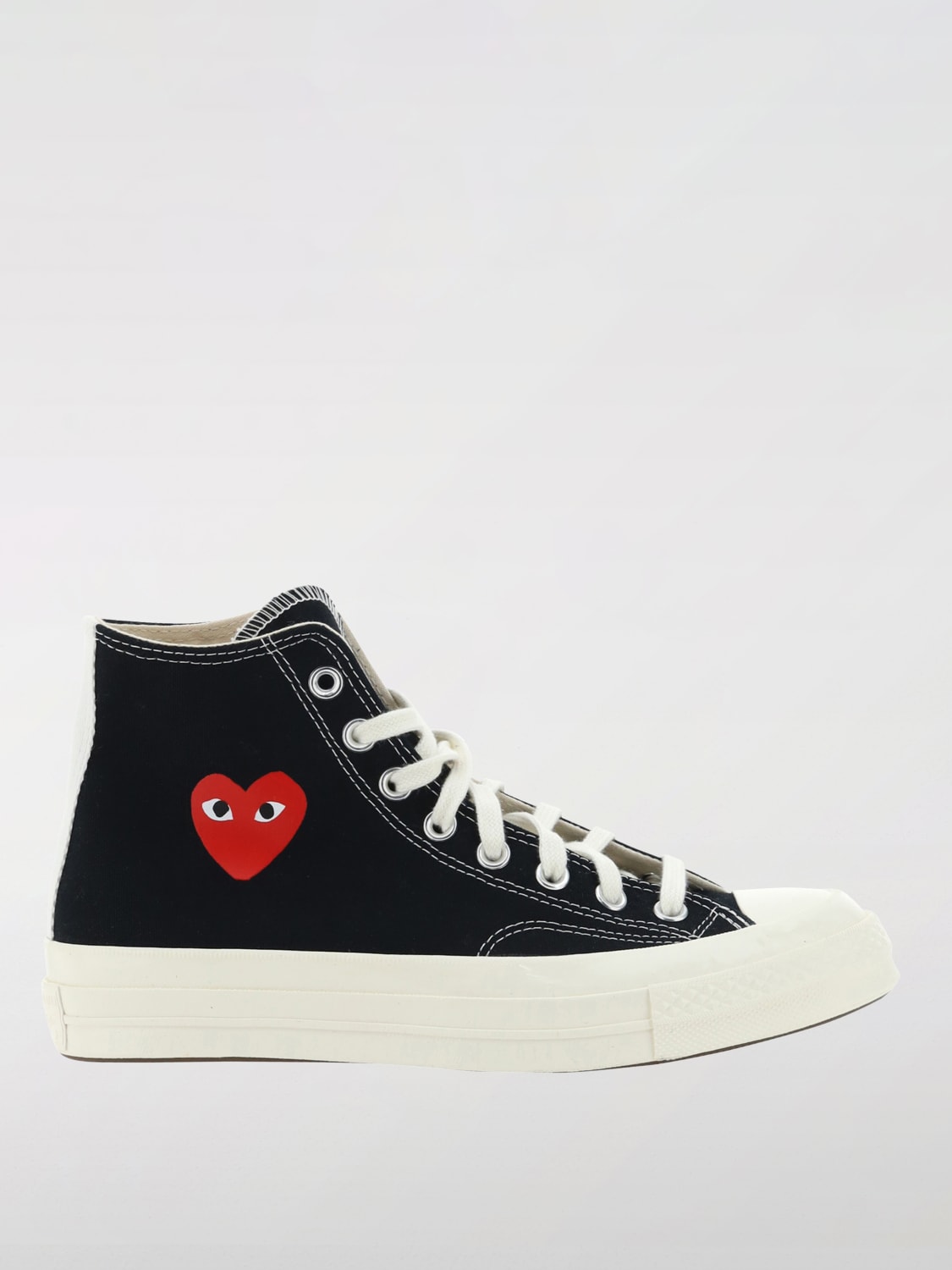 COMME DES GARÇONS PLAY X CONVERSE SNEAKERS: Sneakers Chuck '70 Comme Des Garçons Play in canvas , Nero - Img 1