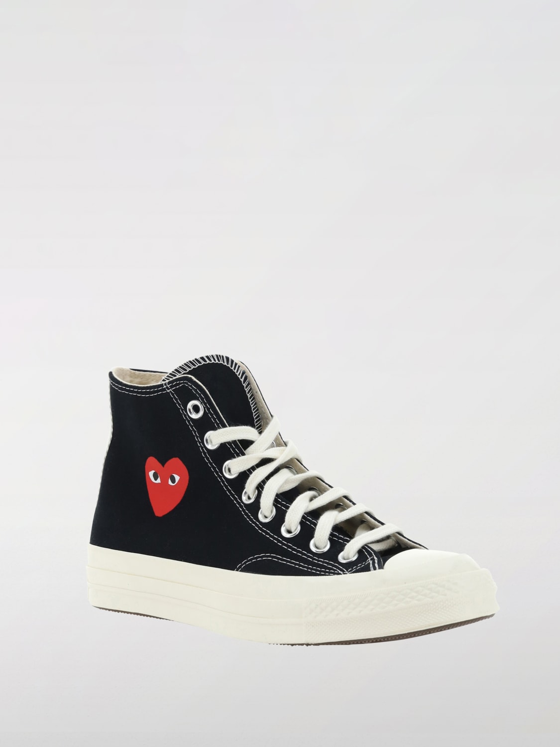 COMME DES GARÇONS PLAY X CONVERSE SNEAKERS: Sneakers Chuck '70 Comme Des Garçons Play in canvas , Nero - Img 2