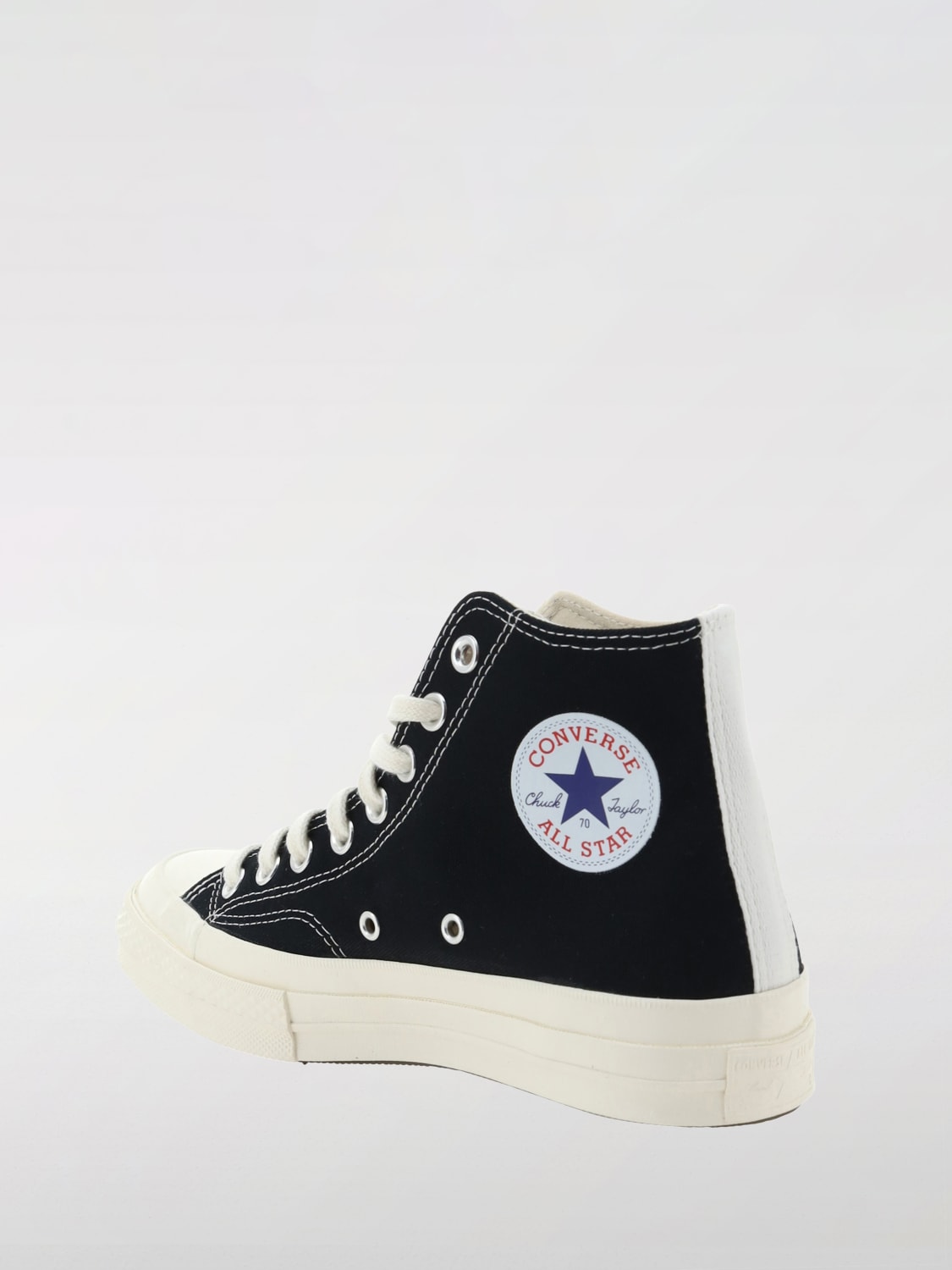 COMME DES GARÇONS PLAY X CONVERSE SNEAKERS: Sneakers Chuck '70 Comme Des Garçons Play in canvas , Nero - Img 3