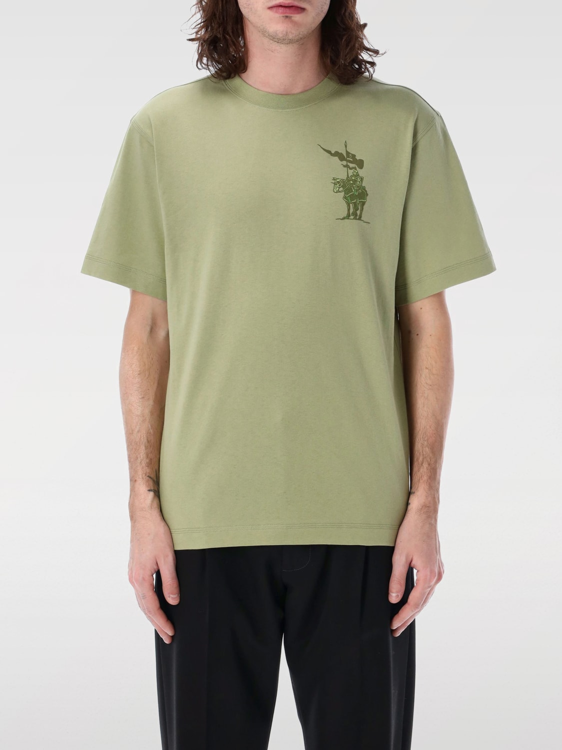 Tシャツ・カットソー Burberry TSHIRT (8102450) BURBERRY: T-shirt men - Green | Burberry t-shirt 8102450