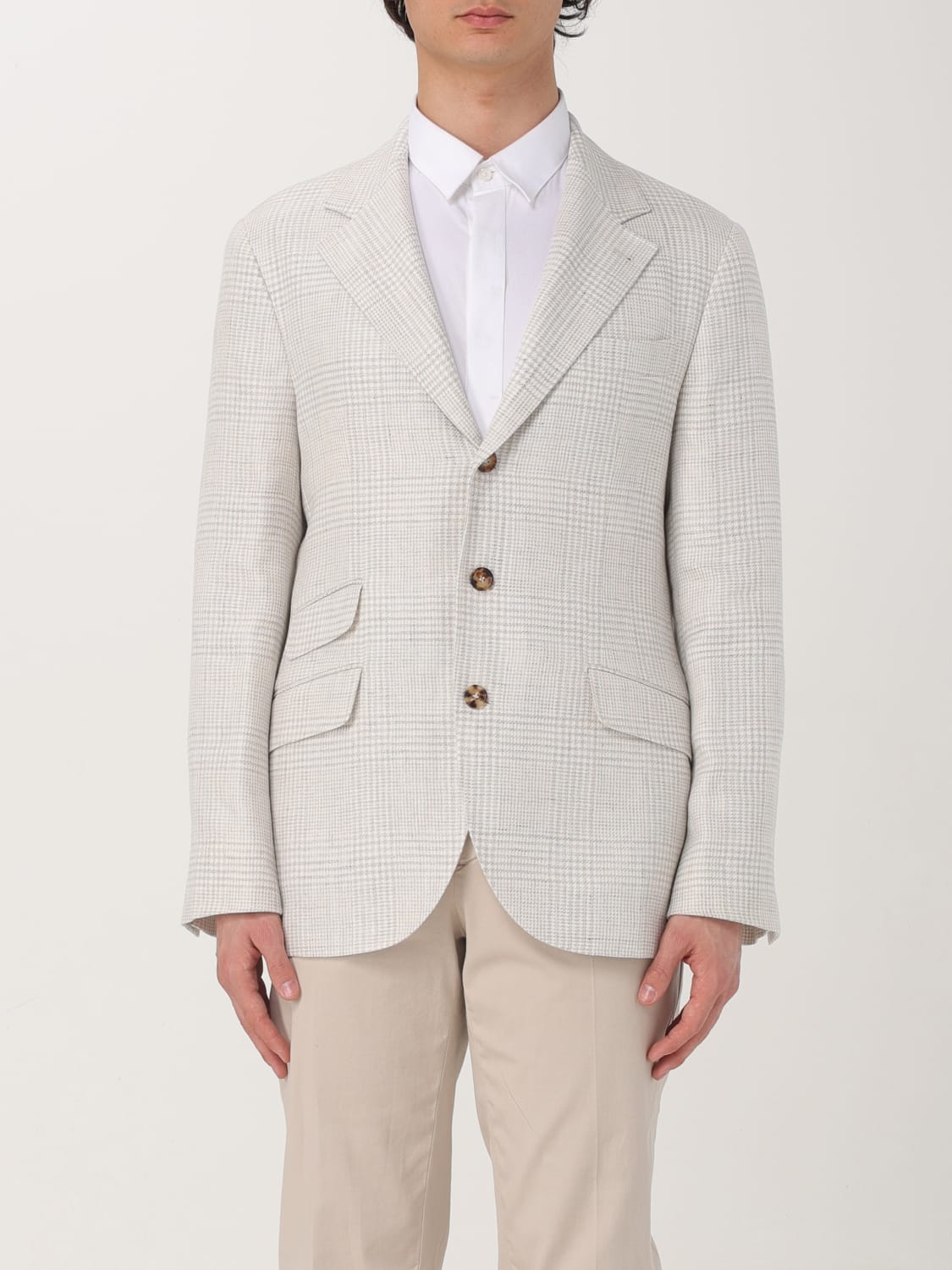 BRUNELLO CUCINELLI ホワイト テーラードジャケット ホワイト（白）系 BRUNELLO CUCINELLI(ブルネロクチネリ