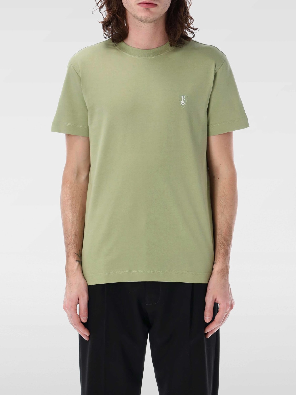 BURBERRY: T-shirt men - Green | Burberry t-shirt 8105177