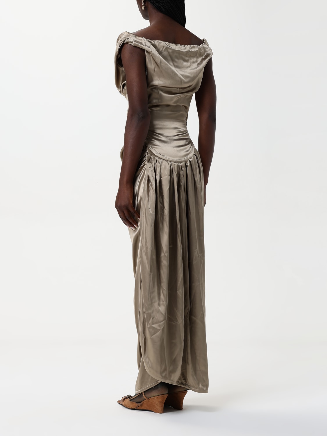 ワンピース VIVIENNE WESTWOOD Woman Dress Gold 1101034VW0128 R401 VIVIENNE WESTWOOD: Dress woman - Gold | Vivienne Westwood