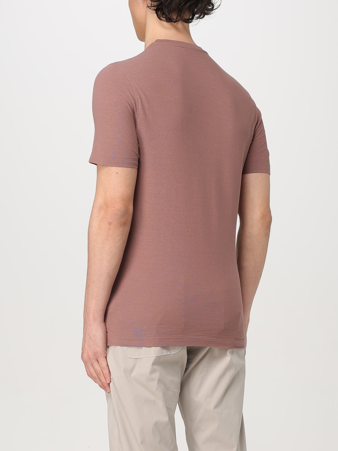 ZANONE T-SHIRT: T-shirt men Zanone, Peach - Img 2