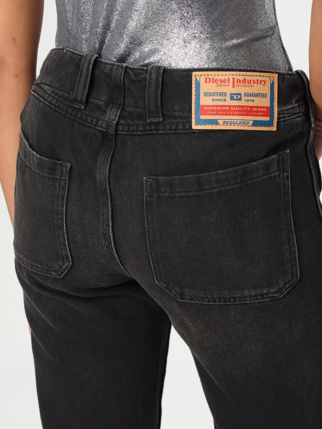 デニム・ジーパン DIESEL Woman Jeans Black A1577709J96 2 DIESEL: Pants woman - Black | Diesel jeans A1577709J96