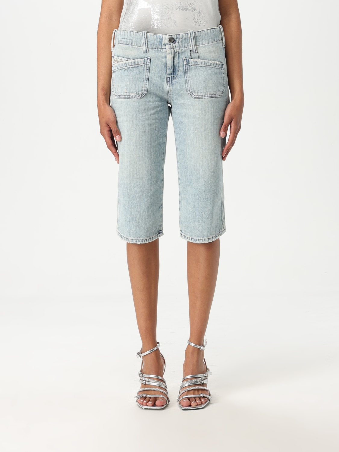 ショートパンツ DIESEL Woman Short Blue A1635809L60 1 DIESEL: Short woman - Blue | Diesel short A1635809L60 online