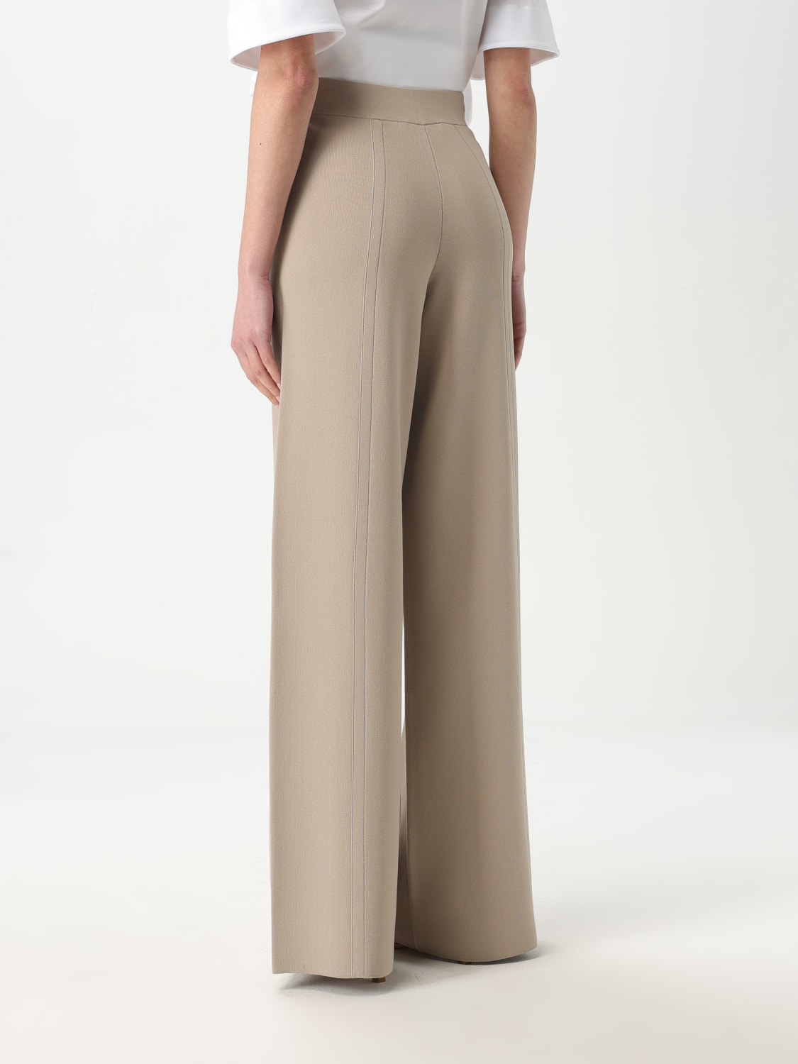 パンツ MAX MARA Women Straight Pants SEQUOIACO 001 BEIGE Max Mara Sequoia Trousers | White | FARFETCH