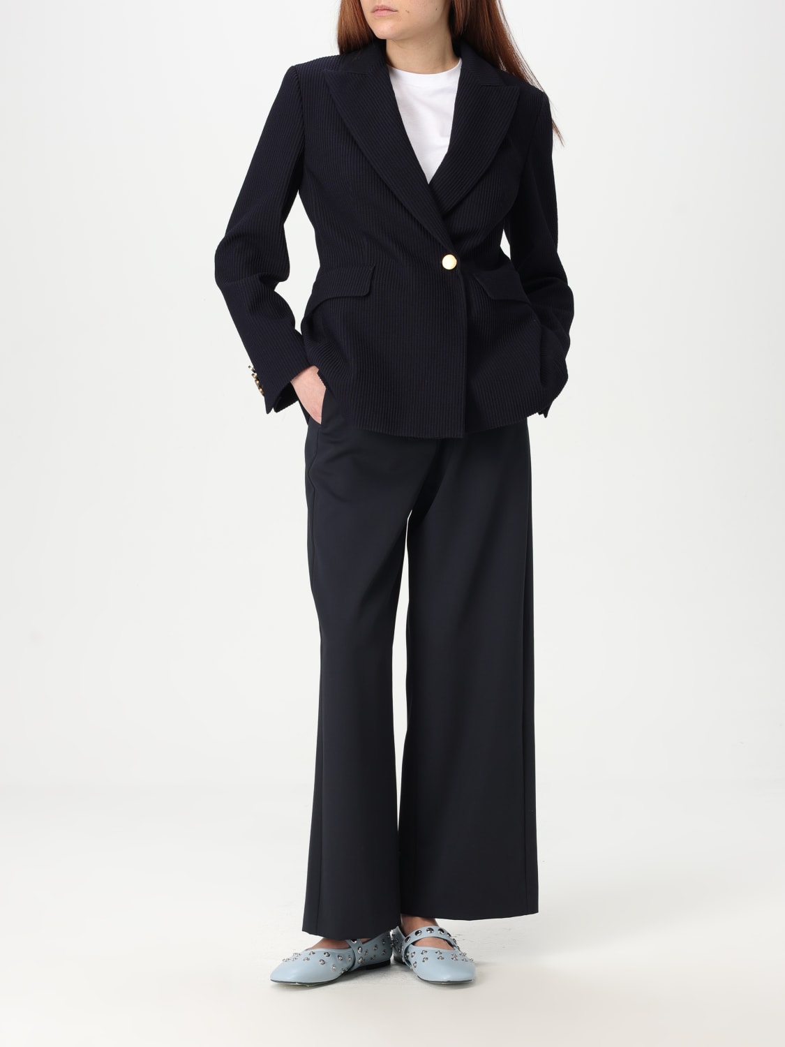 アウターその他 MAX MARA Woman Blazer Blue 2511041101600 001 MAX MARA: Blazer woman - Blue | Max Mara blazer