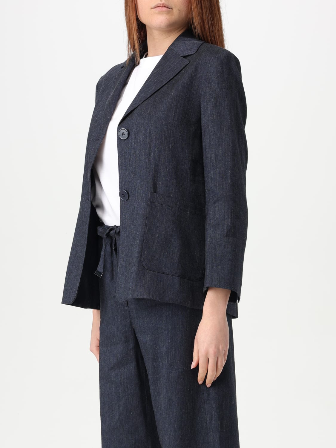 アウターその他 'S Max Mara Woman Blazer Blue 2519041101650 001 S MAX MARA: Blazer woman - Blue | 'S Max Mara blazer