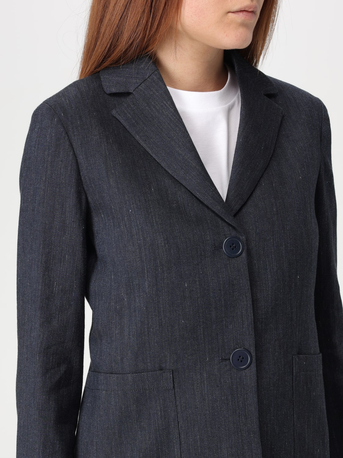 アウターその他 'S Max Mara Woman Blazer Blue 2519041101650 001 S MAX MARA: Blazer woman - Blue | 'S Max Mara blazer
