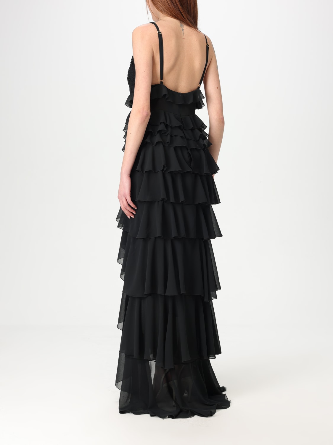 ELISABETTA FRANCHI: Dress woman - Black | Elisabetta Franchi