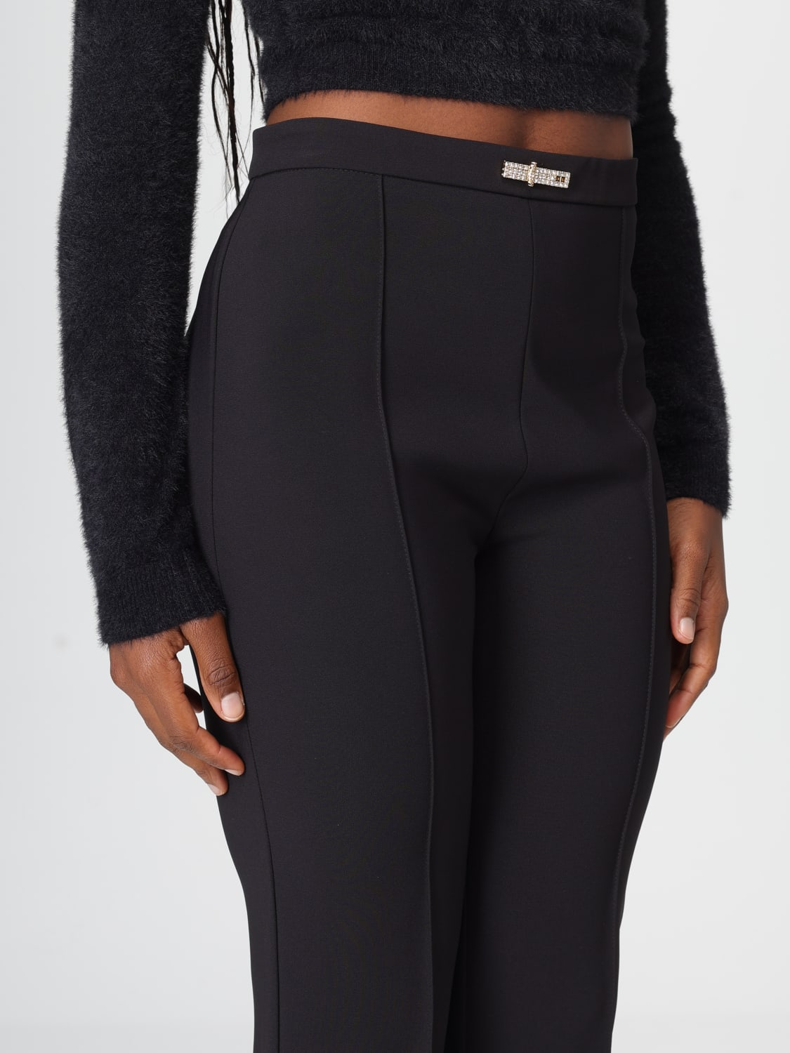 ELISABETTA FRANCHI PANTS: Pants woman Elisabetta Franchi, Black - Img 3