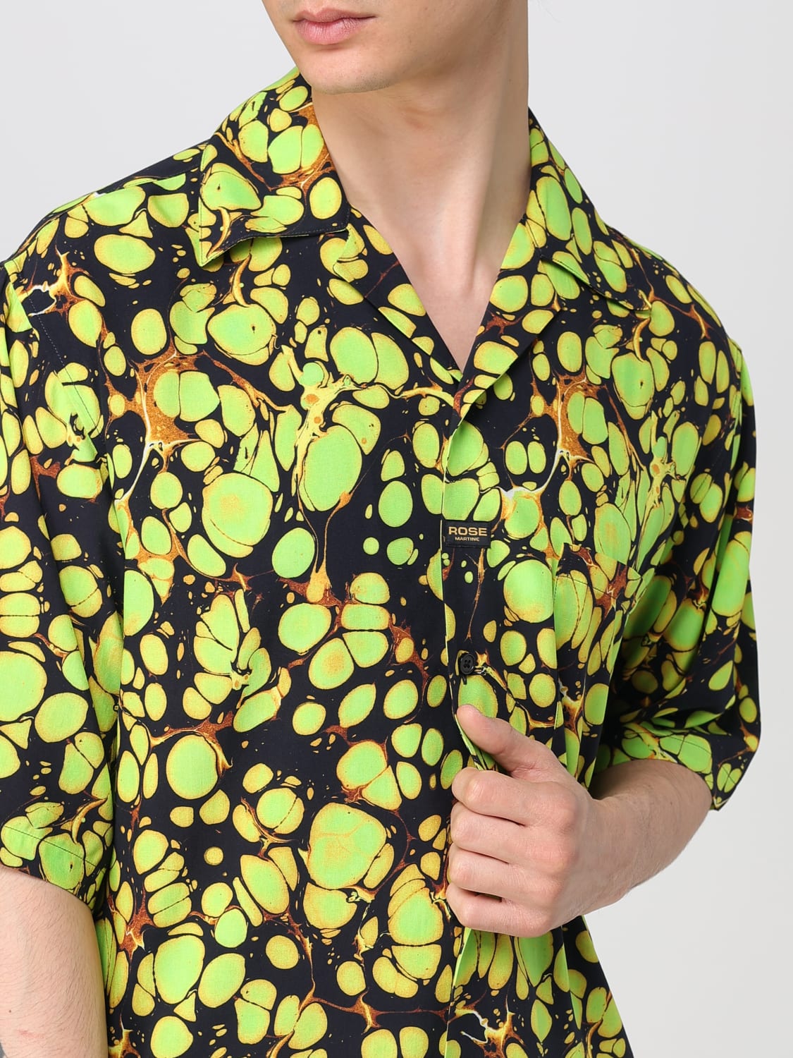 MARTINE ROSE CAMISA: Camisa hombre Martine Rose, Verde - Img 5