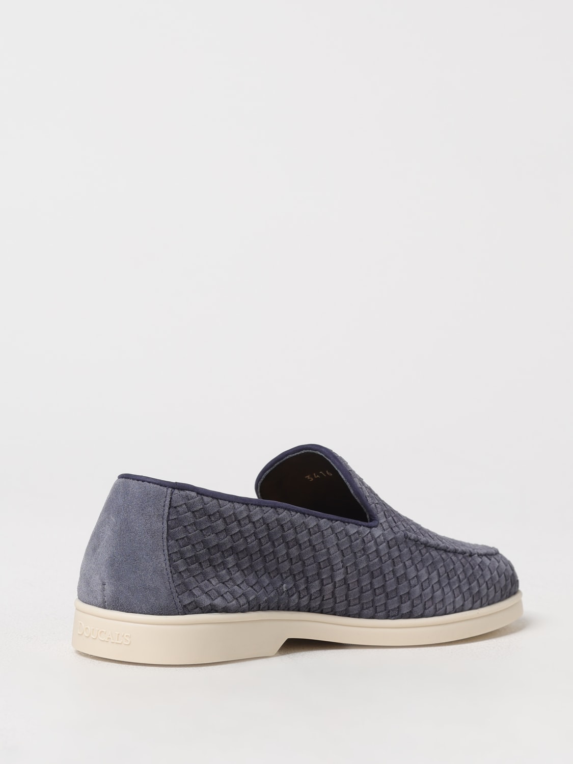 DOUCAL'S メンズスニーカー ブルーグレー Men's suede sneaker | blue - Doucal's