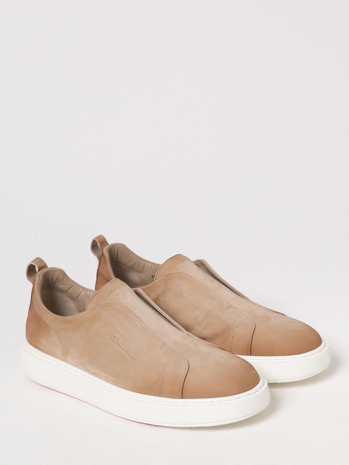 スニーカー SANTONI Men Sneakers Beige MBCD21995BARTFEH E10 SANTONI: Sneakers men - Beige | Santoni sneakers