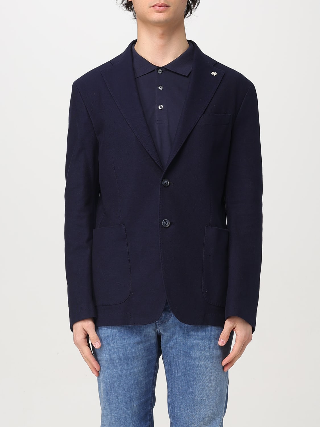 MANUEL RITZ JACKET: Blazer men Manuel Ritz, Blue - Img 1