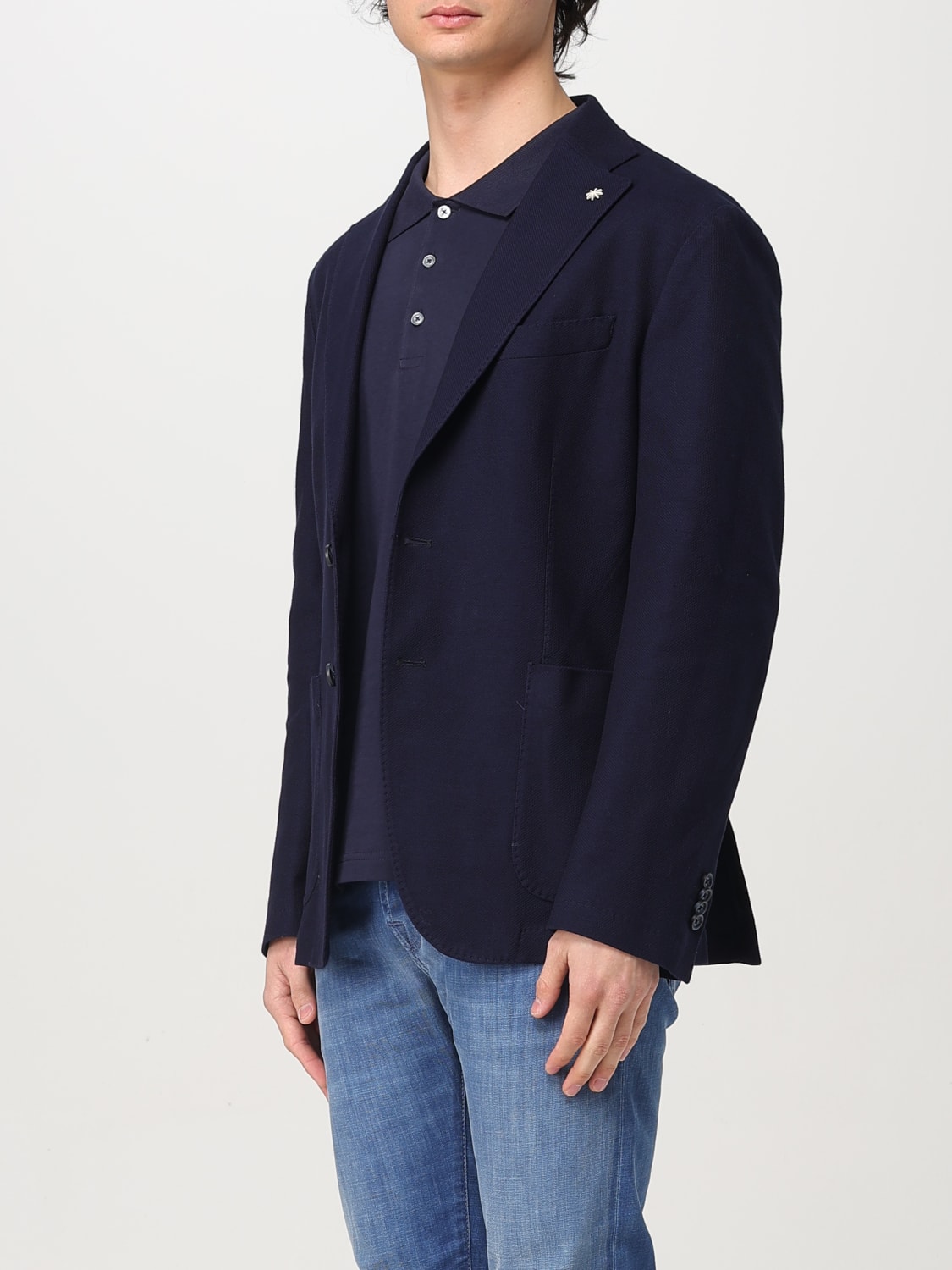 MANUEL RITZ JACKET: Blazer men Manuel Ritz, Blue - Img 3