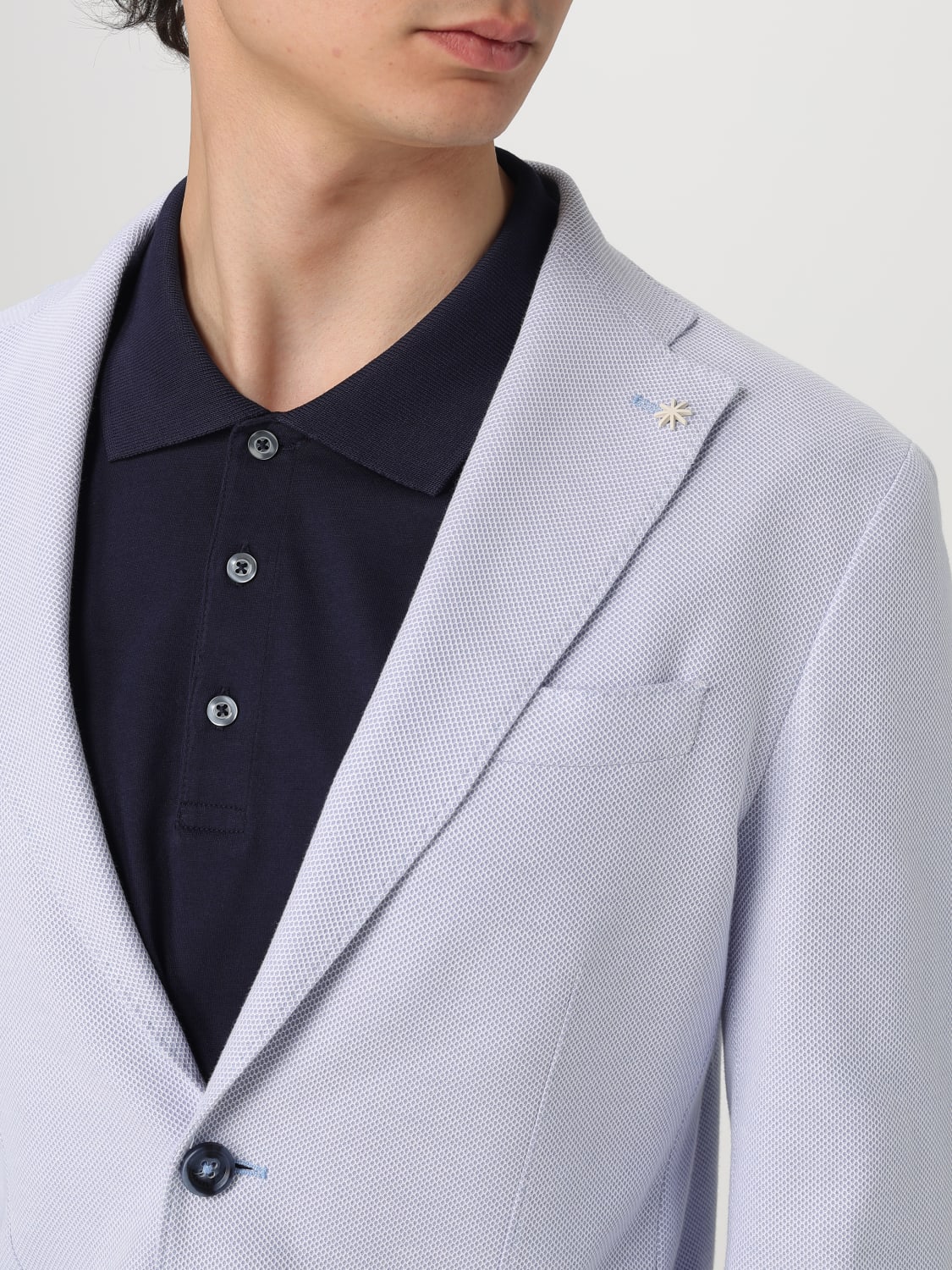 MANUEL RITZ JACKET: Blazer men Manuel Ritz, Blue 2 - Img 4