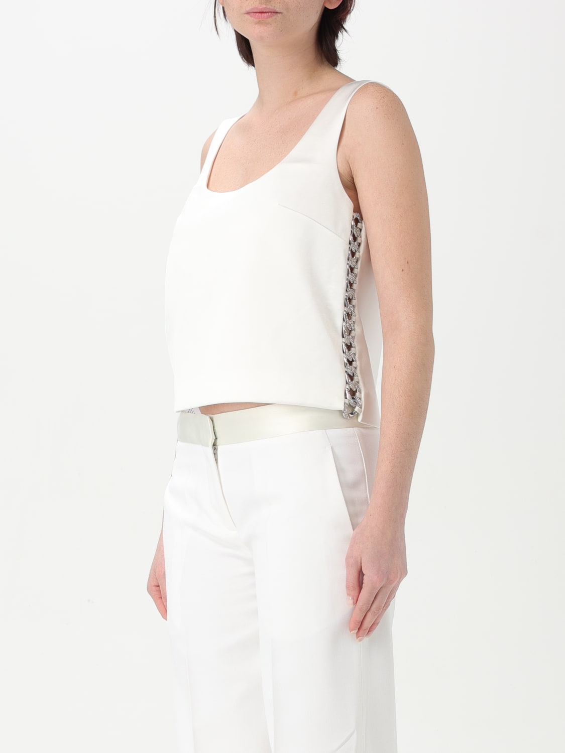 Tシャツ・カットソー SELF PORTRAIT Women Tunic Tops 91029 RS25021TW 89174 WHITE SELF-PORTRAIT: Top woman - White | Self-Portrait top