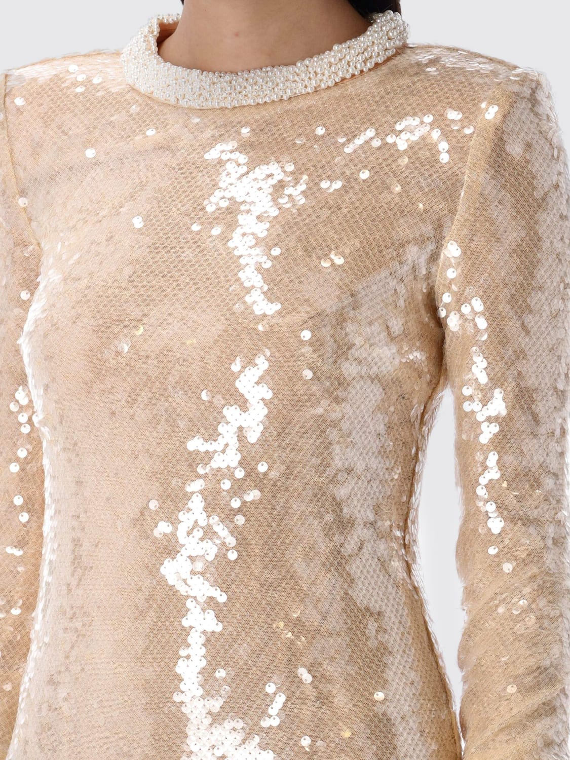 ワンピース SELF-PORTRAIT Woman Dress Beige RS25106SBG BEIGE SELF-PORTRAIT: Dress woman - Beige | Self-Portrait dress