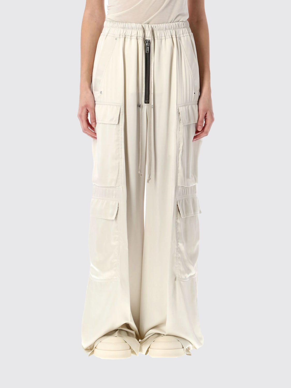パンツ RICK OWENS Woman Pants Yellow Cream RP01E7327SCH 41 RICK OWENS: Pants woman - Yellow Cream | Rick Owens pants