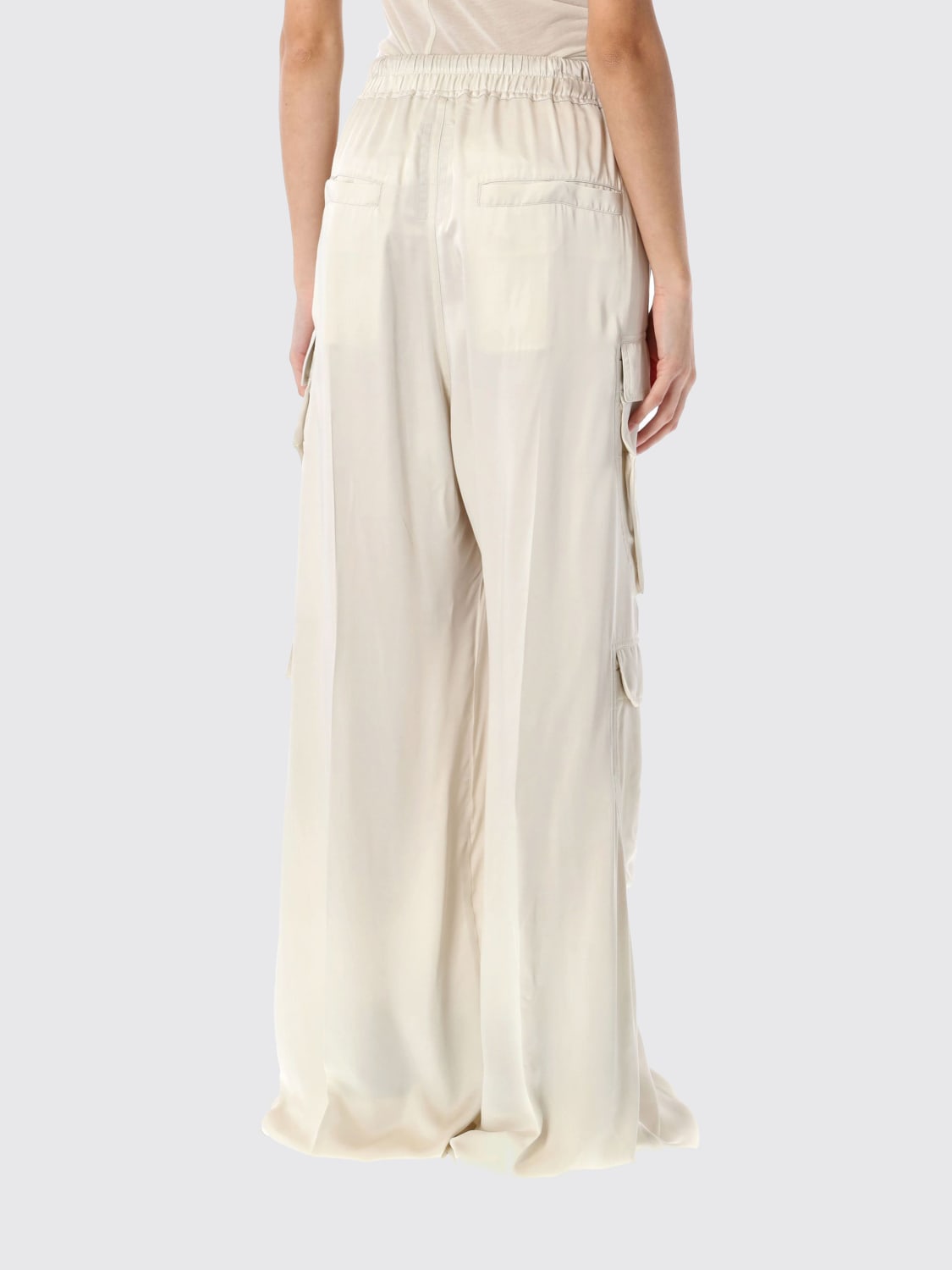パンツ RICK OWENS Woman Pants Yellow Cream RP01E7327SCH 41 RICK OWENS: Pants woman - Yellow Cream | Rick Owens pants