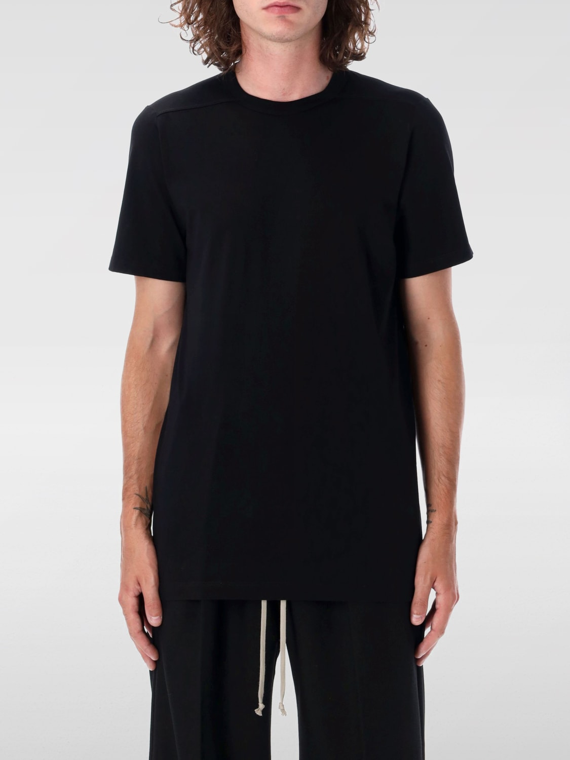 RICK OWENS T-SHIRT: T-shirt men Rick Owens, Black - Img 1