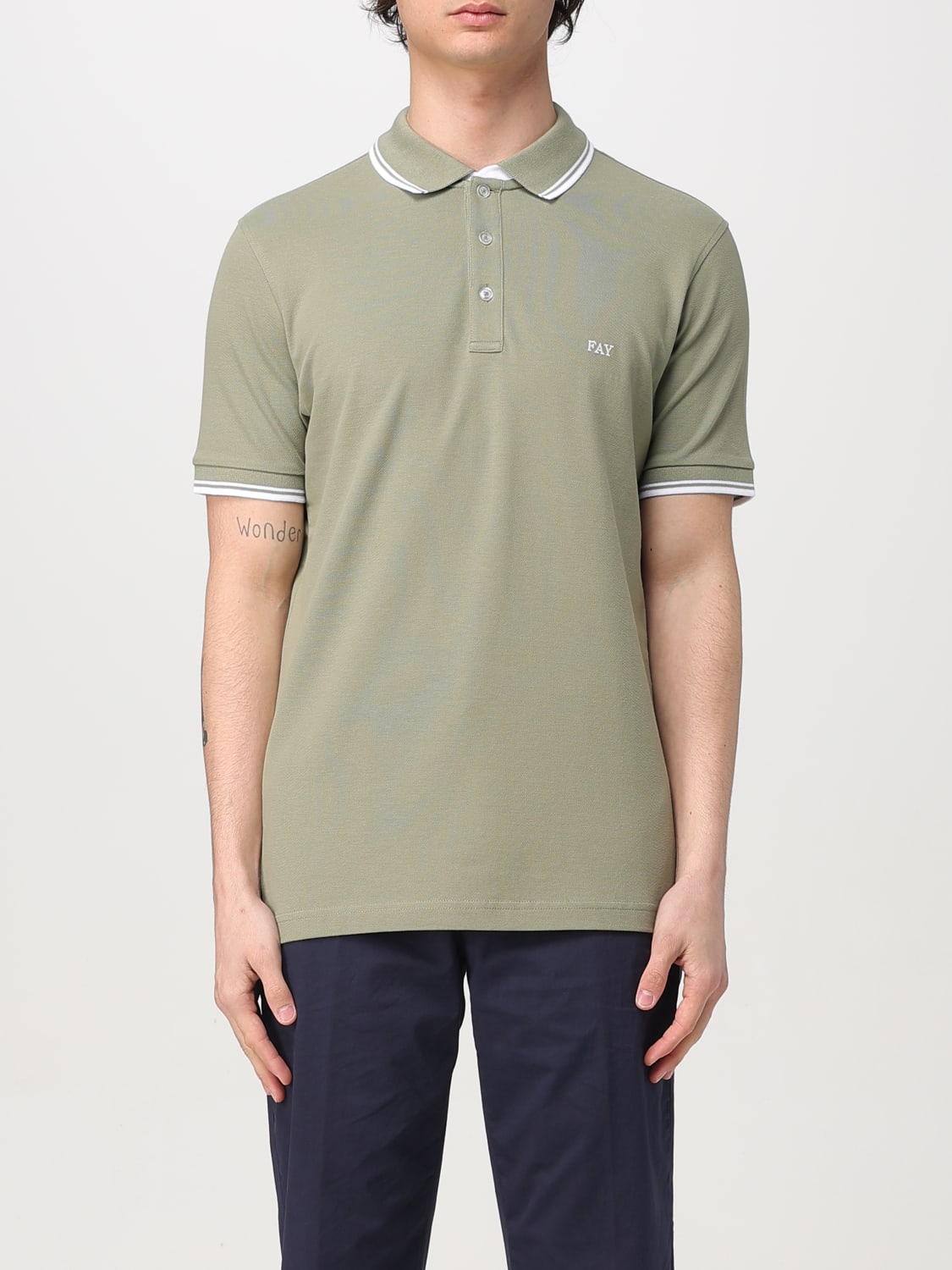 FAY POLO: Polo homme Fay, Vert - Img 1