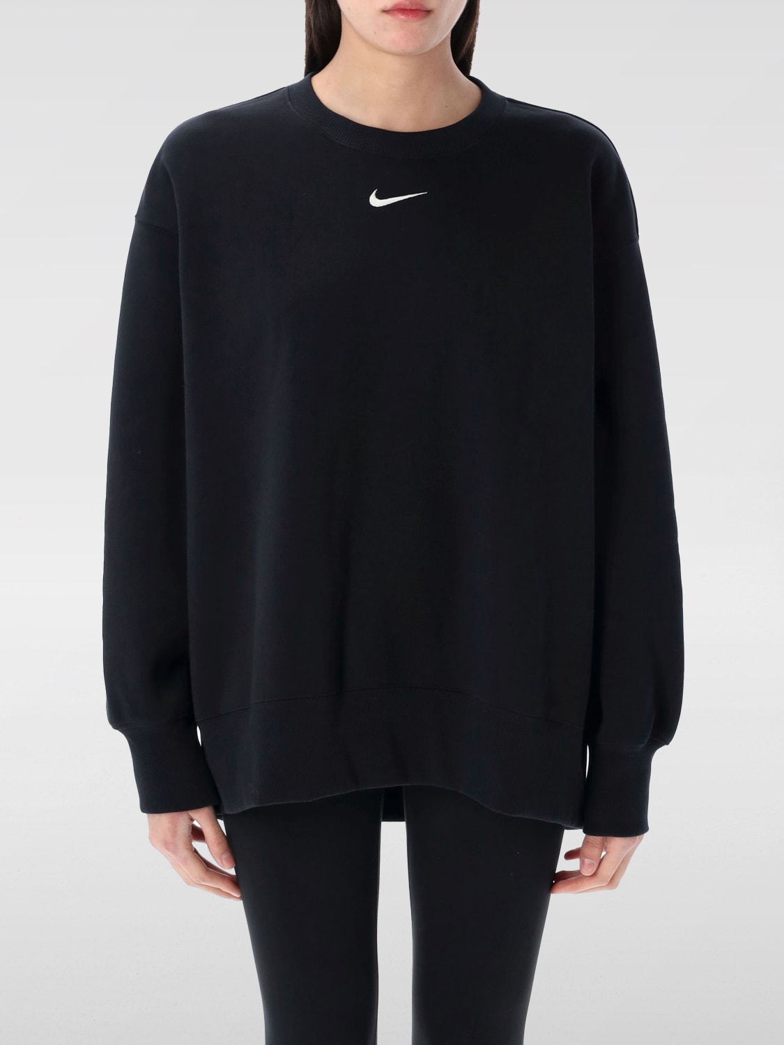 NIKE SWEATSHIRT: Sweatshirt woman Nike, Black - Img 1