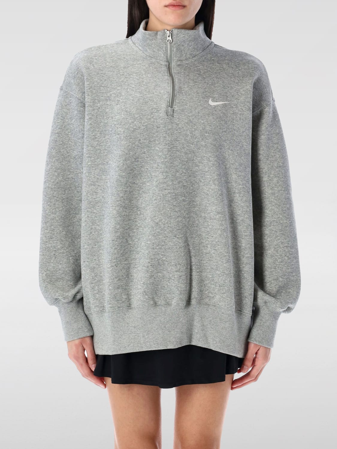 NIKE SWEATSHIRT: Sweatshirt woman Nike, Grey - Img 1
