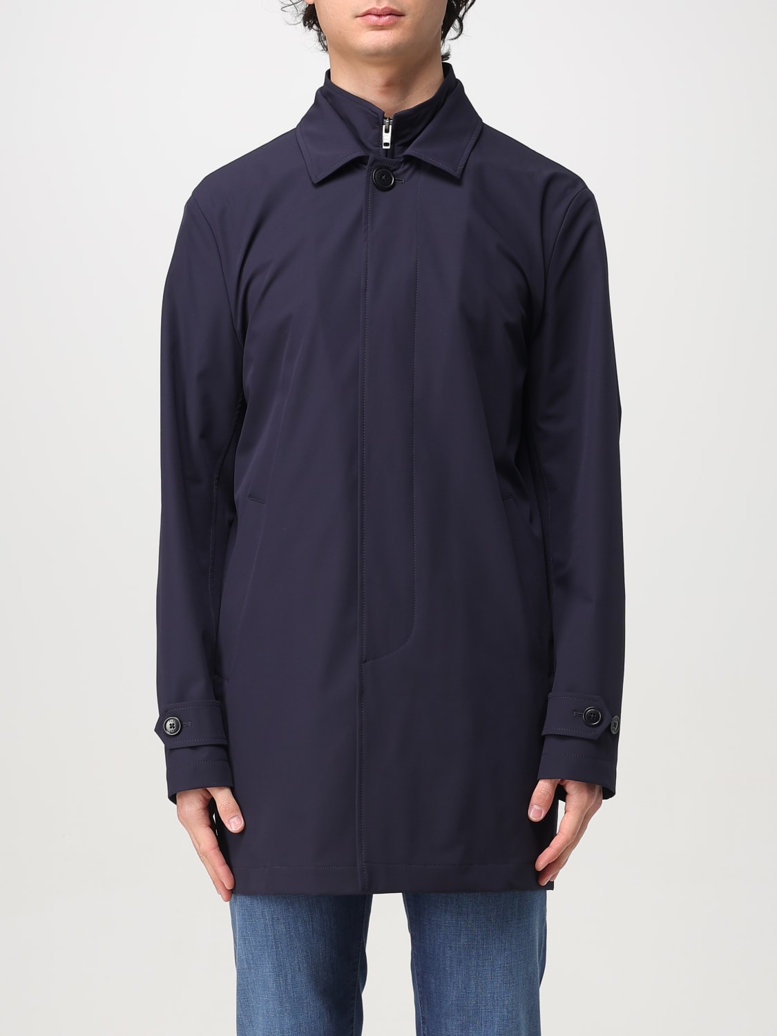 FAY コート: コート メンズ Fay, ブルー - Img 1