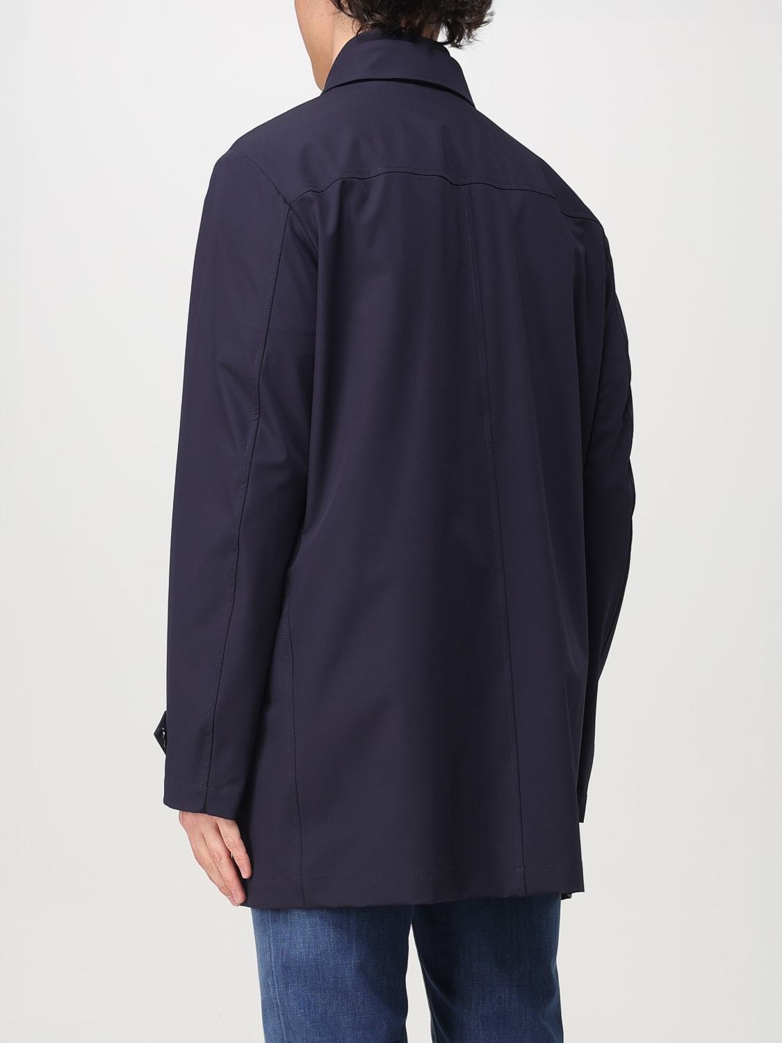 FAY コート: コート メンズ Fay, ブルー - Img 2