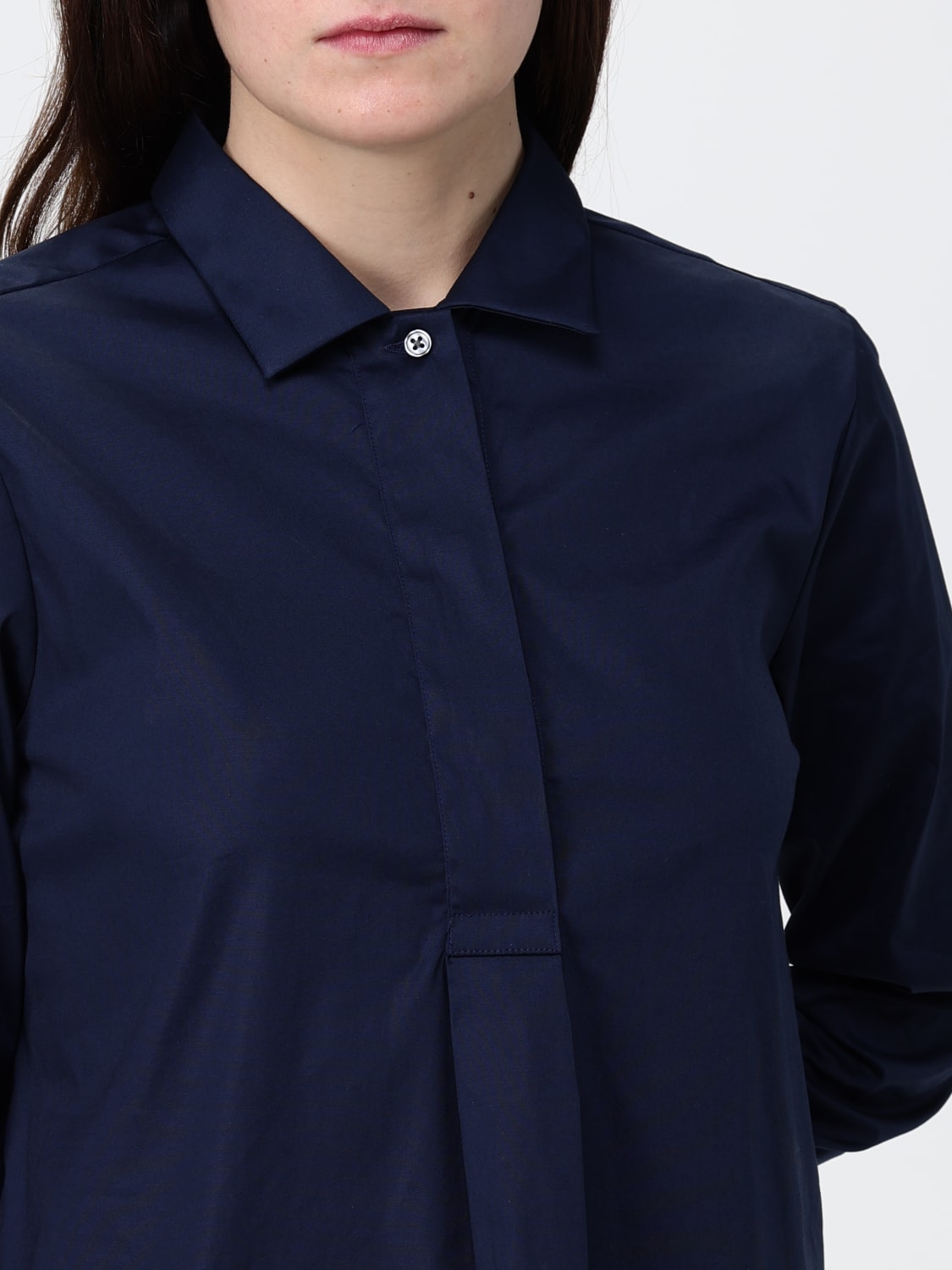 FAY CAMICIA: Camicia basic Fay in cotone stretch , Blue - Img 3