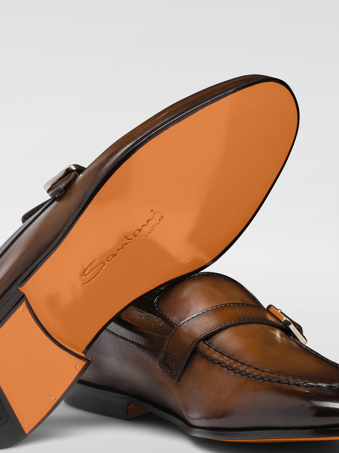 SANTONI MOKASSINS: Schuhe herren Santoni, Braun - Img 5