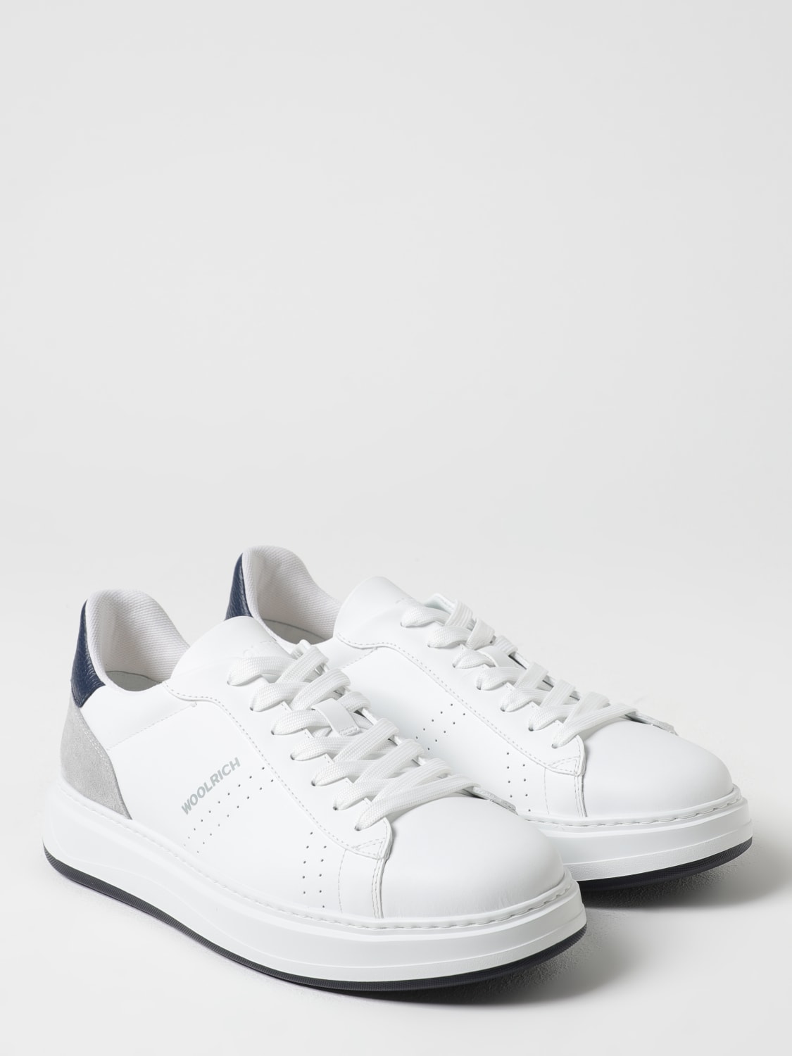WOOLRICH SNEAKERS: Sneakers Woolrich in pelle , Bianco - Img 2