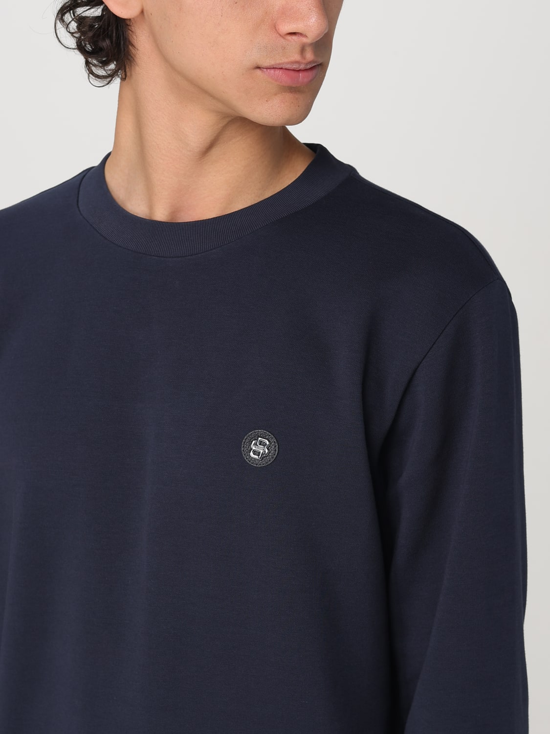 HUGO SWEATSHIRT: Sweatshirt men Hugo, Blue - Img 3