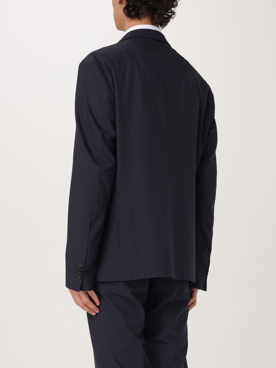 HUGO JACKET: Hugo crêpe blazer, Blue - Img 2