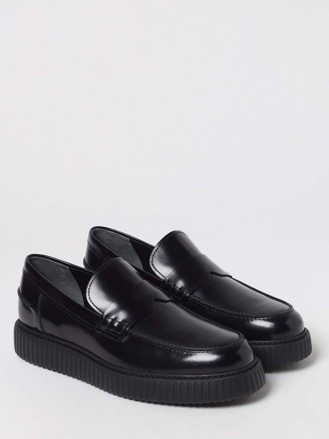 HOGAN LOAFERS: Brogue shoes men Hogan, Black - Img 2